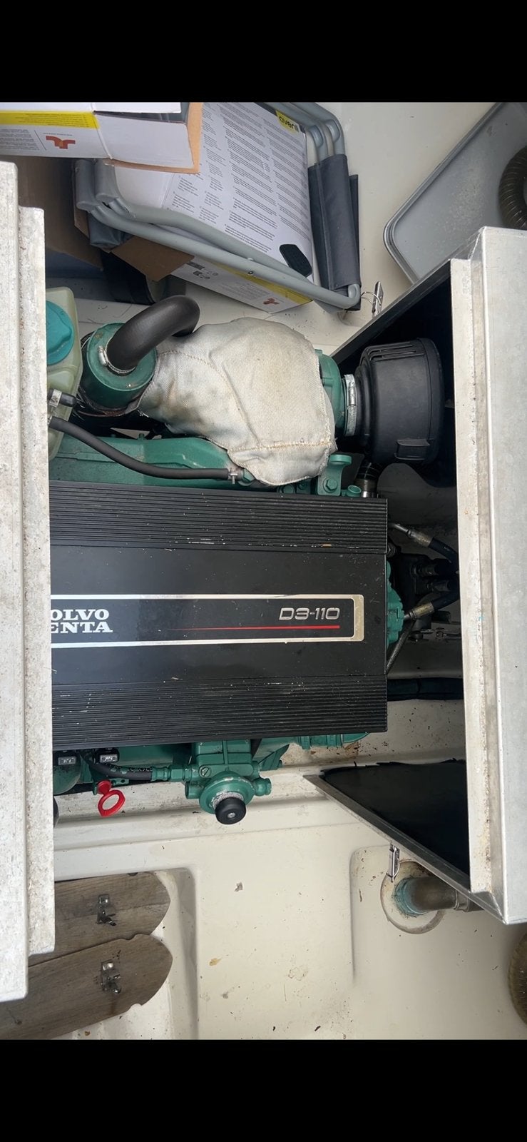 Volvo Penta D3 110 PK, Ophalen, Binnenboordmotor, Diesel, Zo goed als nieuw