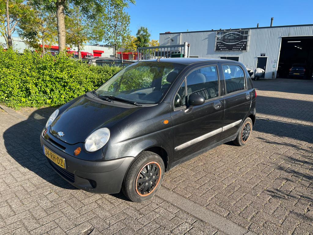 Daewoo Matiz 0.8 2005 Zwart, Auto's, Chevrolet, Bedrijf, Matiz, ABS, Airbags, Benzine, Euro 3, C, Hatchback, Handgeschakeld, Origineel Nederlands
