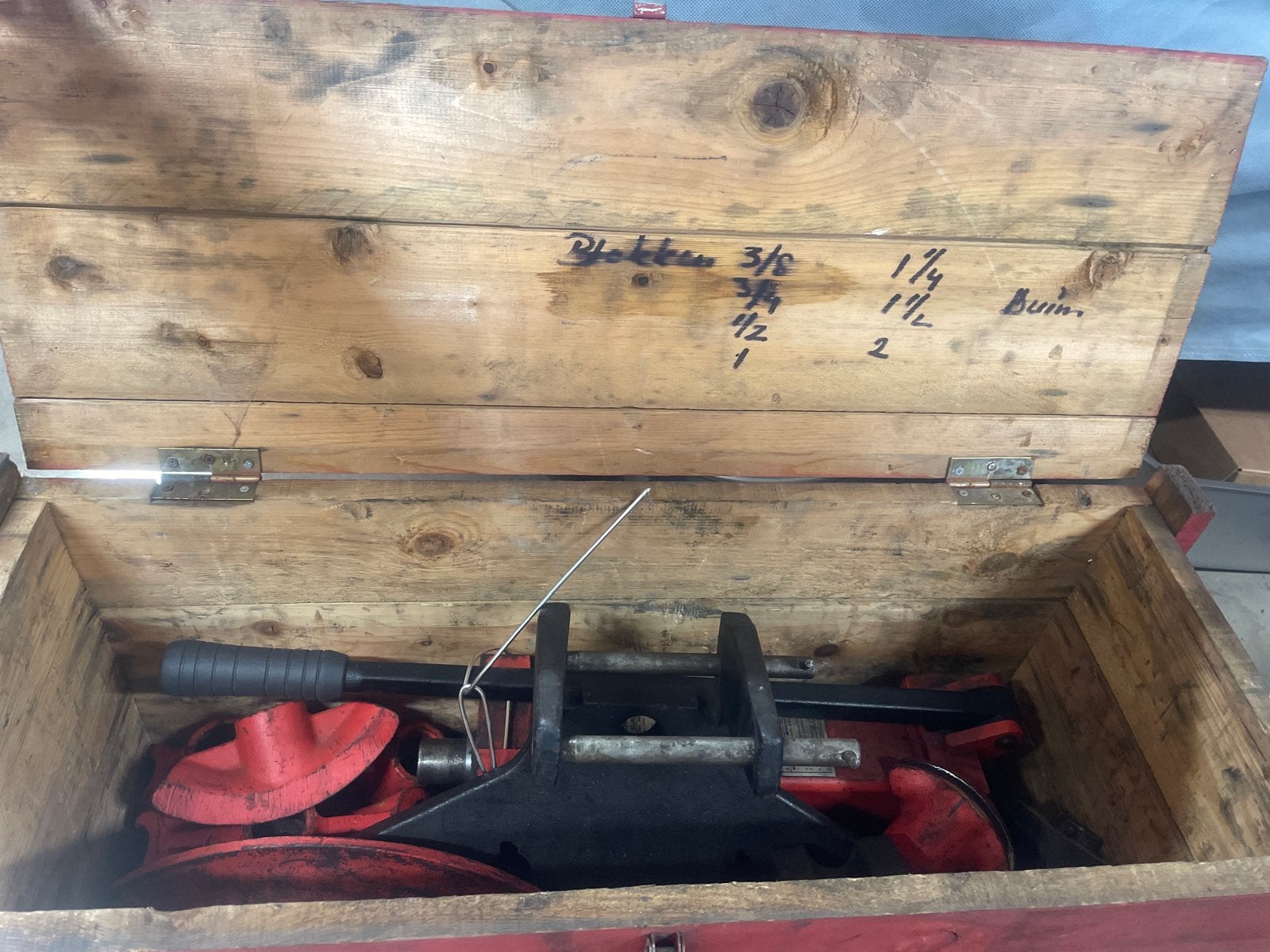 Rothenberger Hydraulische Pijpenbuiger in Houten Kist, Ophalen of Verzenden, Gebruikt, Overige typen, Overige merken