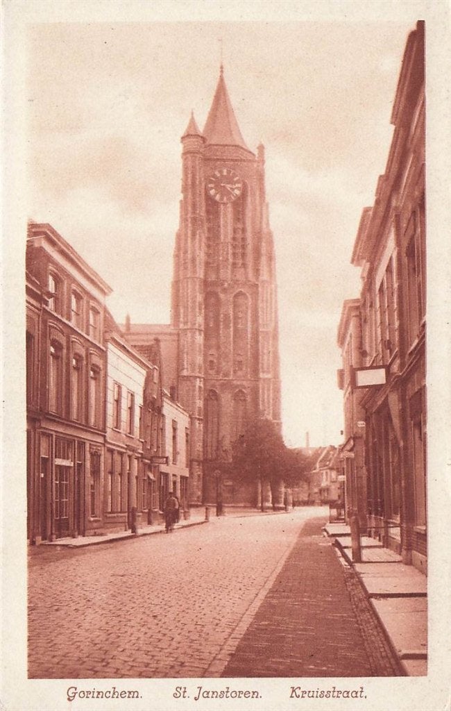 702-147-005 Gorinchem St Janstoren Kruisstraat, Verzenden, Voor 1920, Zuid-Holland