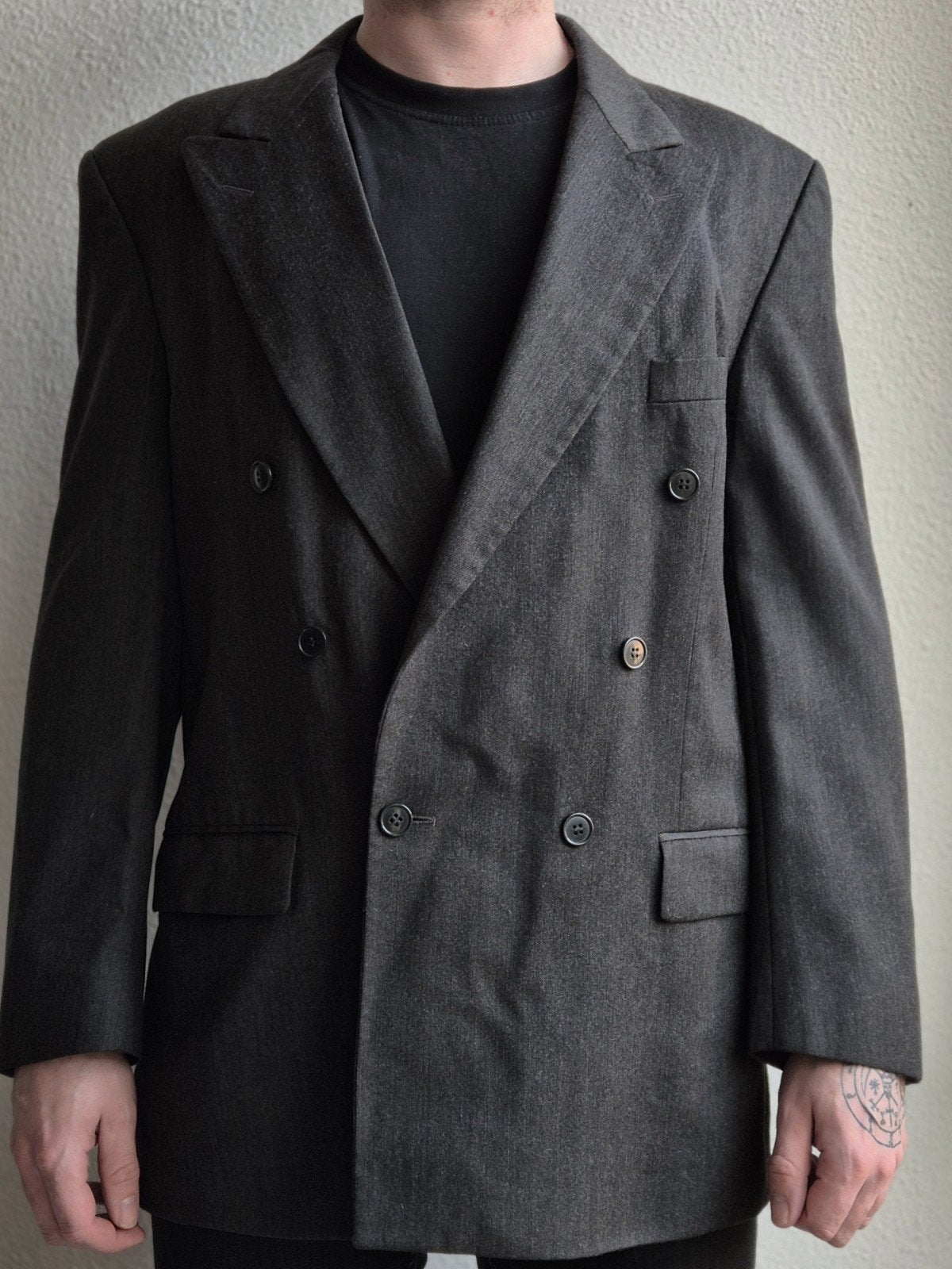 Yves Saint Laurent vintage wollen blazer, Kleding | Heren, Kostuums en Colberts, Ophalen of Verzenden, Zo goed als nieuw, Maat 52/54 (L)