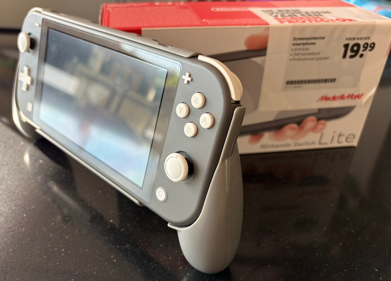 Nintendo Switch Lite incl toebehoren, Spelcomputers en Games, Ophalen of Verzenden, Grijs, Gebruikt, Met beschermhoes of tas