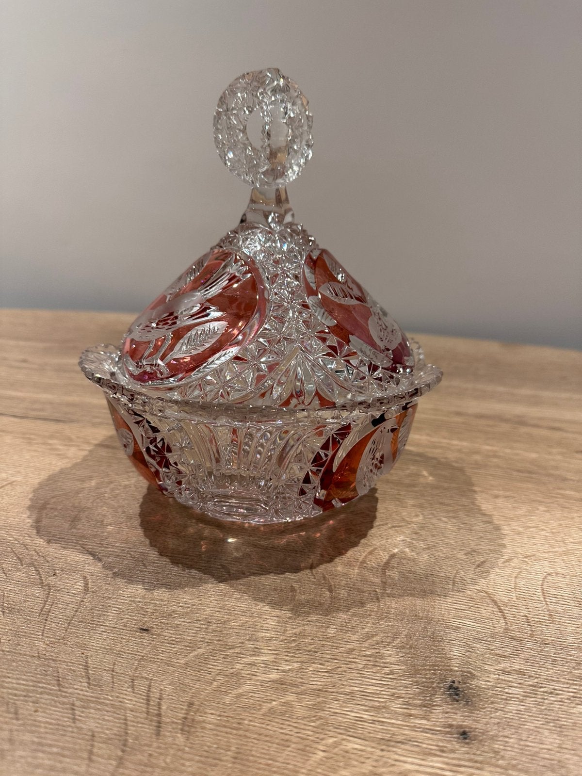 Gaaf bohemia crystal Dekselschaal van kristal te koop, Ophalen of Verzenden