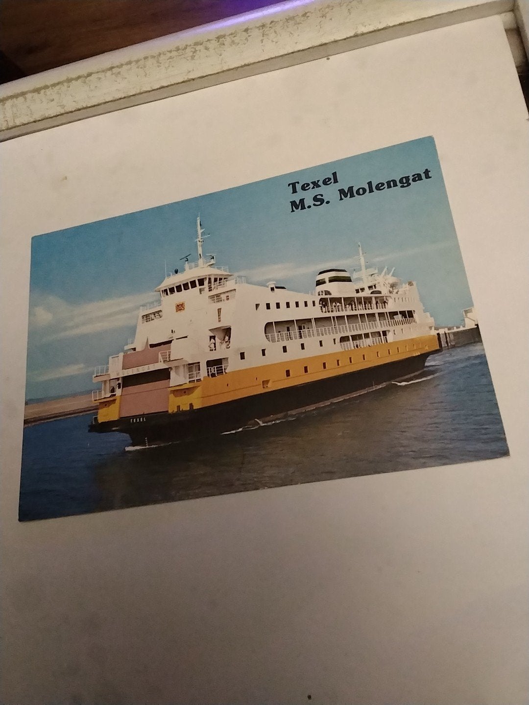 Oude ansichtkaart Texel M.S. Molengat, Ophalen of Verzenden, 1980 tot heden, Gelopen, Waddeneilanden