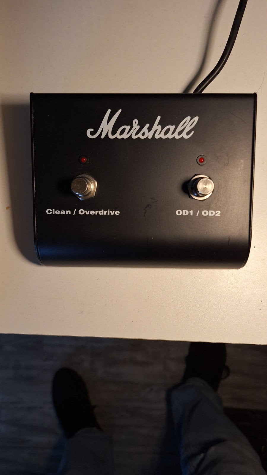 Marshall Voetschakelaar - Clean/Overdrive & OD1/OD2, Muziek en Instrumenten, Ophalen of Verzenden, Gebruikt, Distortion, Overdrive of Fuzz