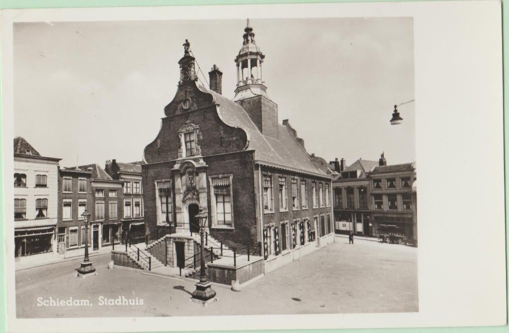 Schiedam Stadhuis 1967, Verzenden, 1960 tot 1980, Gelopen, Zuid-Holland