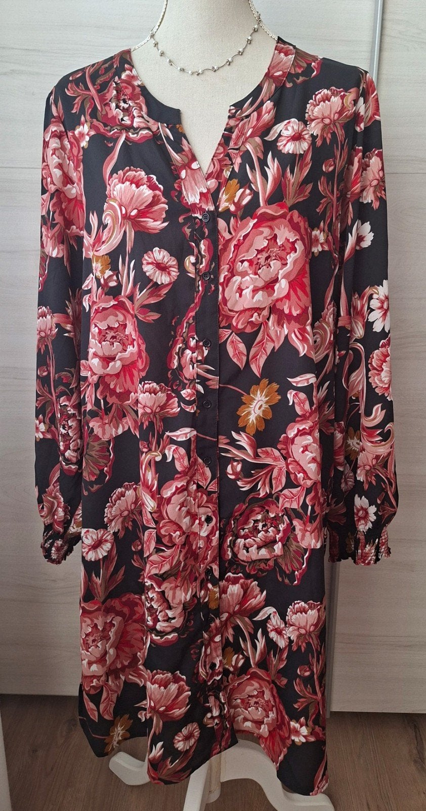 Norah mooie blousejurk met bloemenprint maat 44, Kleding | Dames, Jurken, Meerkleurig, Maat 42/44 (L), Ophalen of Verzenden, Norah