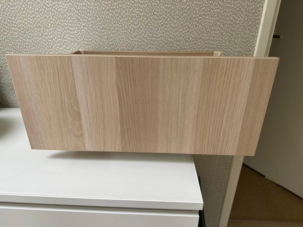 Besta lade - licht eiken look Lappviken 60x25 cm, Eikenhout, Zo goed als nieuw, Minder dan 100 cm, Ikea