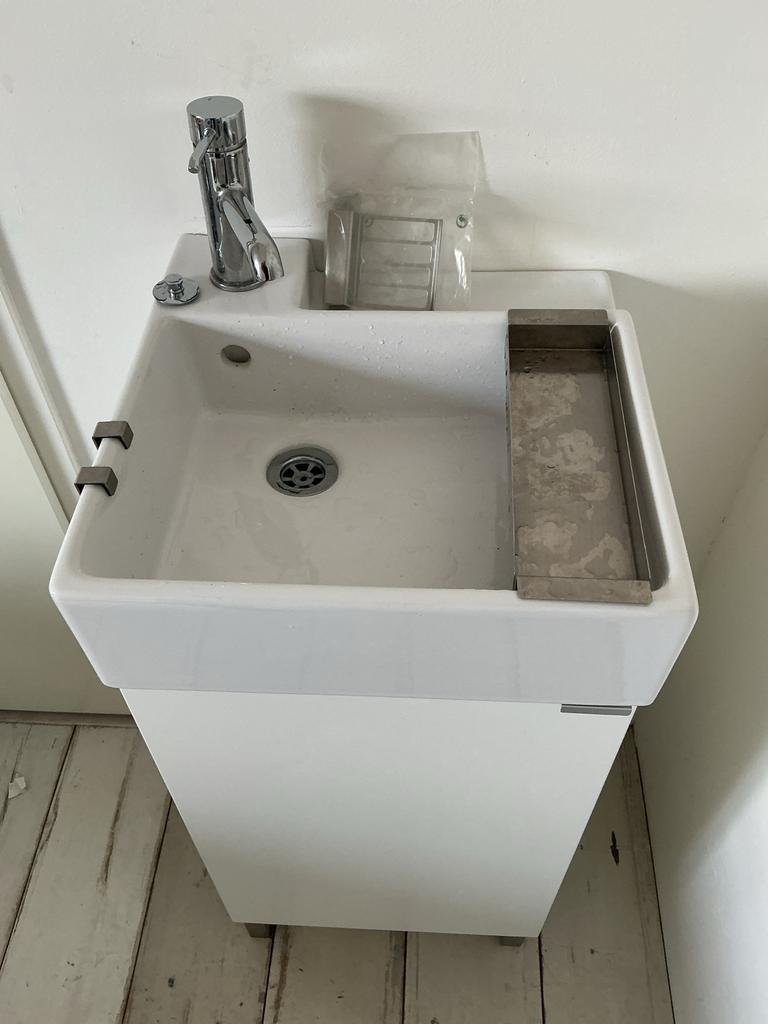 IKEA Lillangen wastafelmeubel met kraan en sifon, Ophalen, Minder dan 50 cm, Gebruikt, Minder dan 100 cm