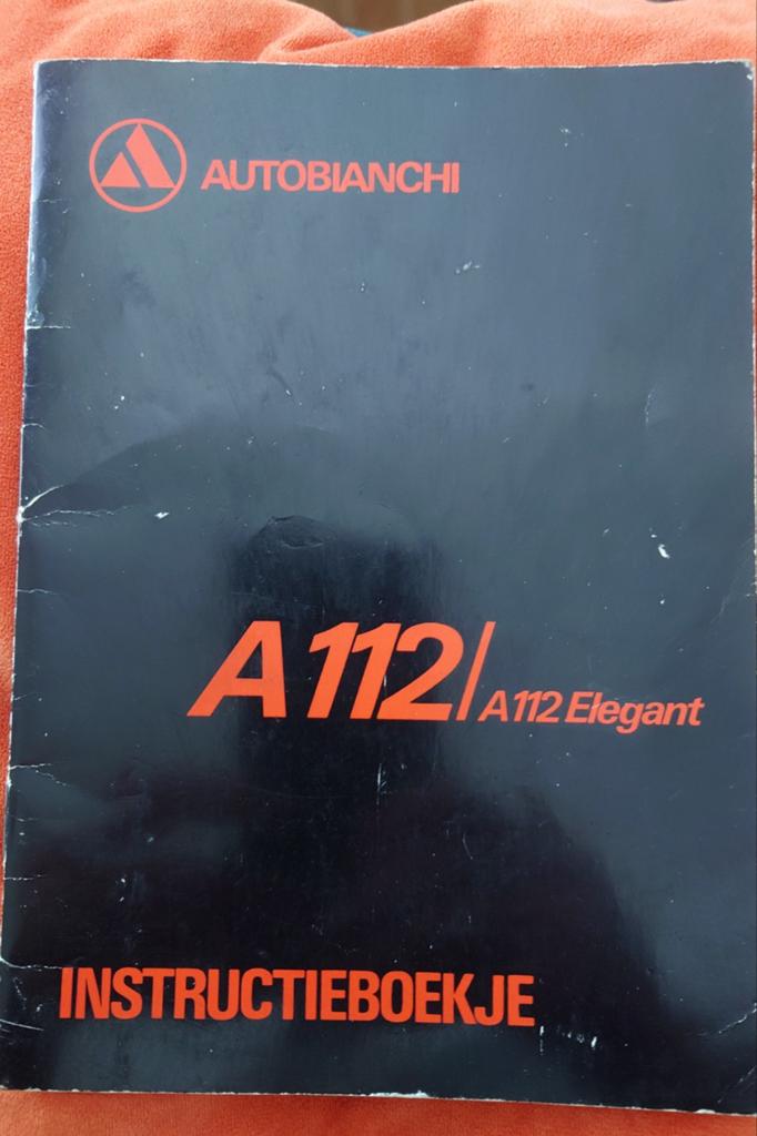 Autobianchi A112 + Elegant instructie boekje, Ophalen of Verzenden