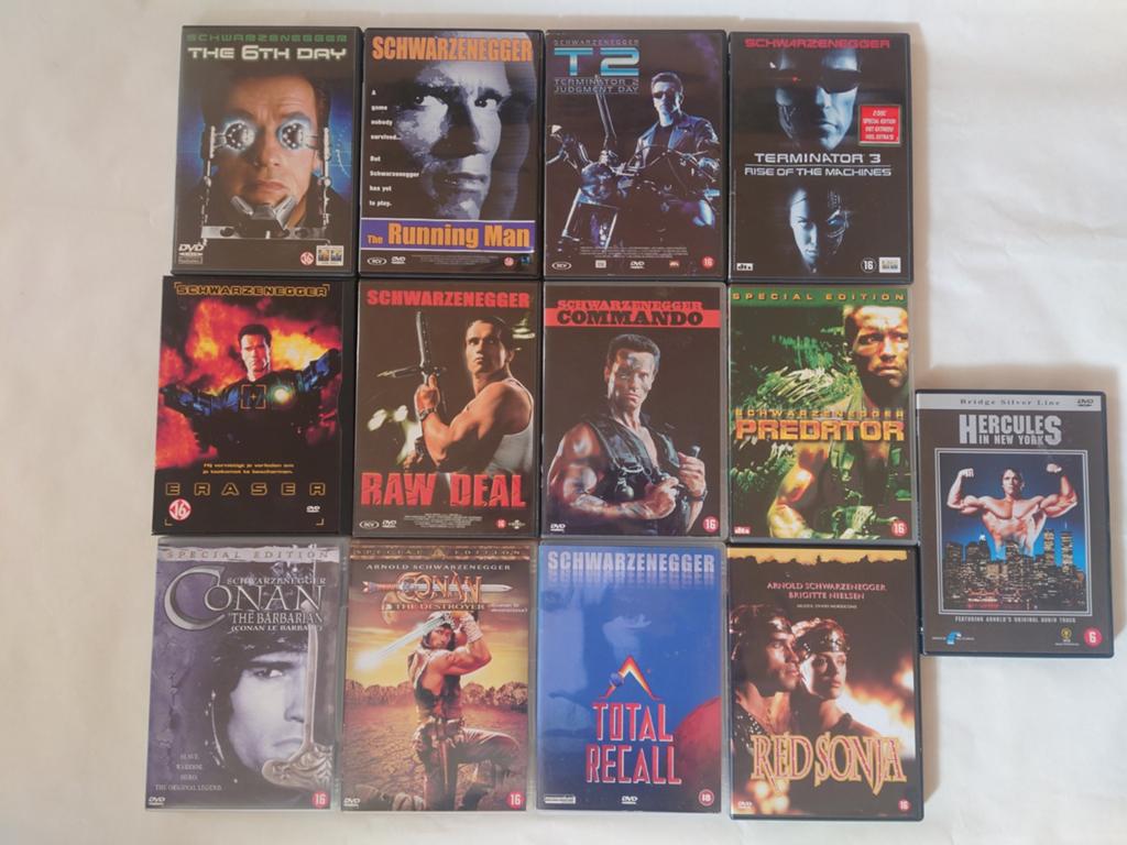 Arnold Schwarzenegger films, Vanaf 16 jaar, Verzenden, Zo goed als nieuw