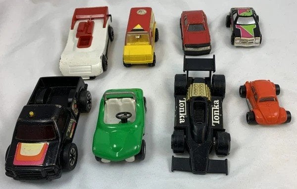 Tonka Speelgoedauto's Set Vintage Metalen Auto Voertuigen, Gebruikt, Auto, Verzenden, Groter dan 1:32