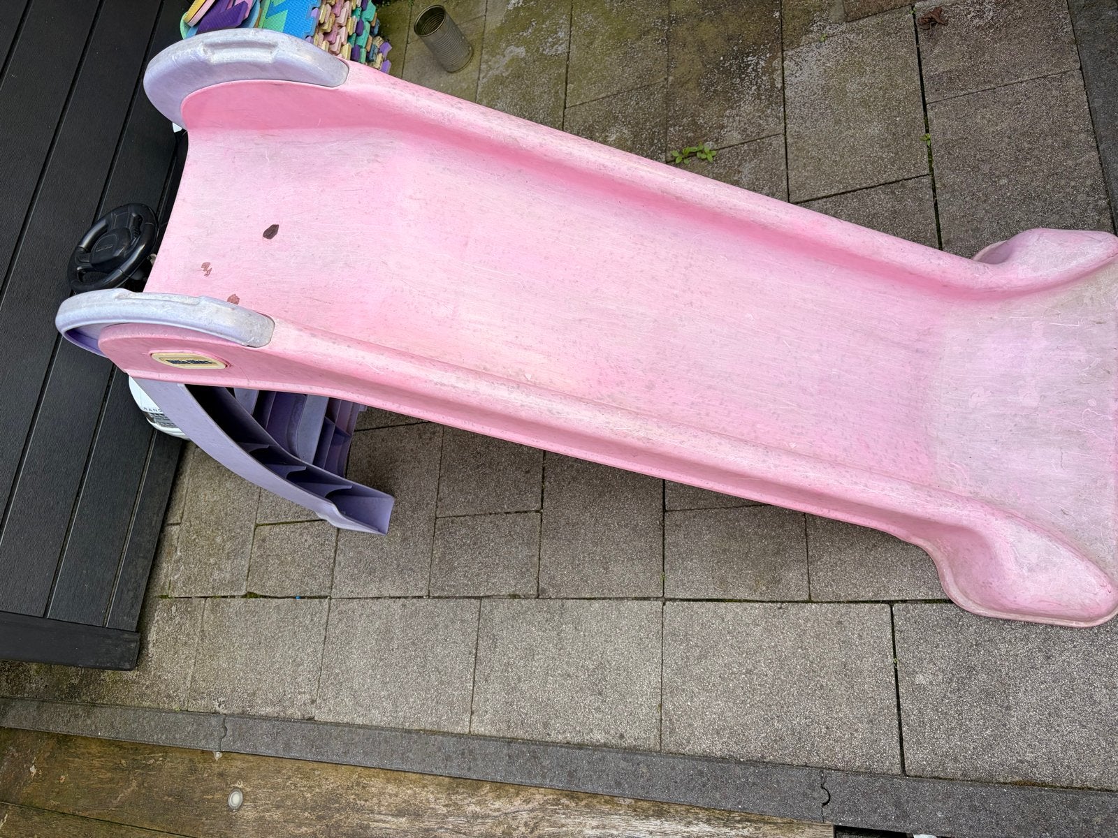 Roze Kinderglijbaan, Ophalen, Gebruikt, Glijbaan