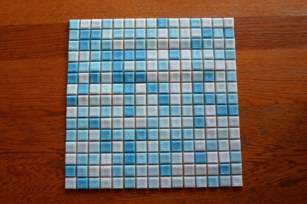 Glas Mozaiek Tegel 13 m2 Kristalblauw NIEUW, Doe-het-zelf en Verbouw, Ophalen, Wandtegels, Nieuw, Minder dan 20 cm