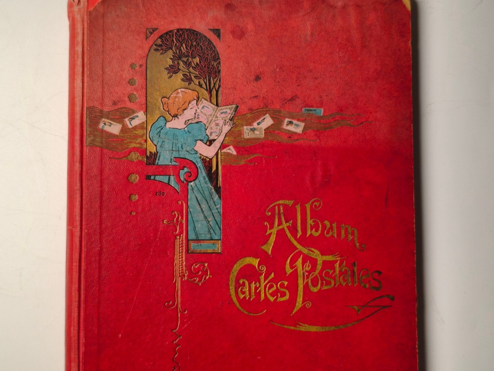Antiek 1898 Frans Ansichtkaartenalbum Album Cartes Postales, Ophalen of Verzenden, Voor 1920