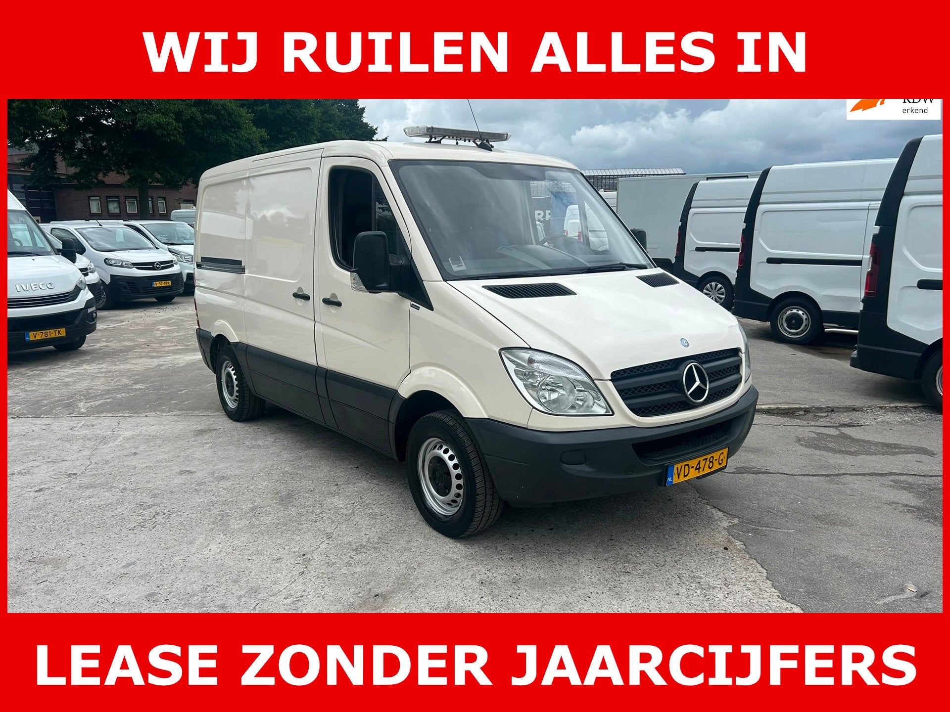 Mercedes-Benz Sprinter 313 2.2 CD hogendruk unit at ecoline, Automaat, Gebruikt, 4 cilinders, 129 pk
