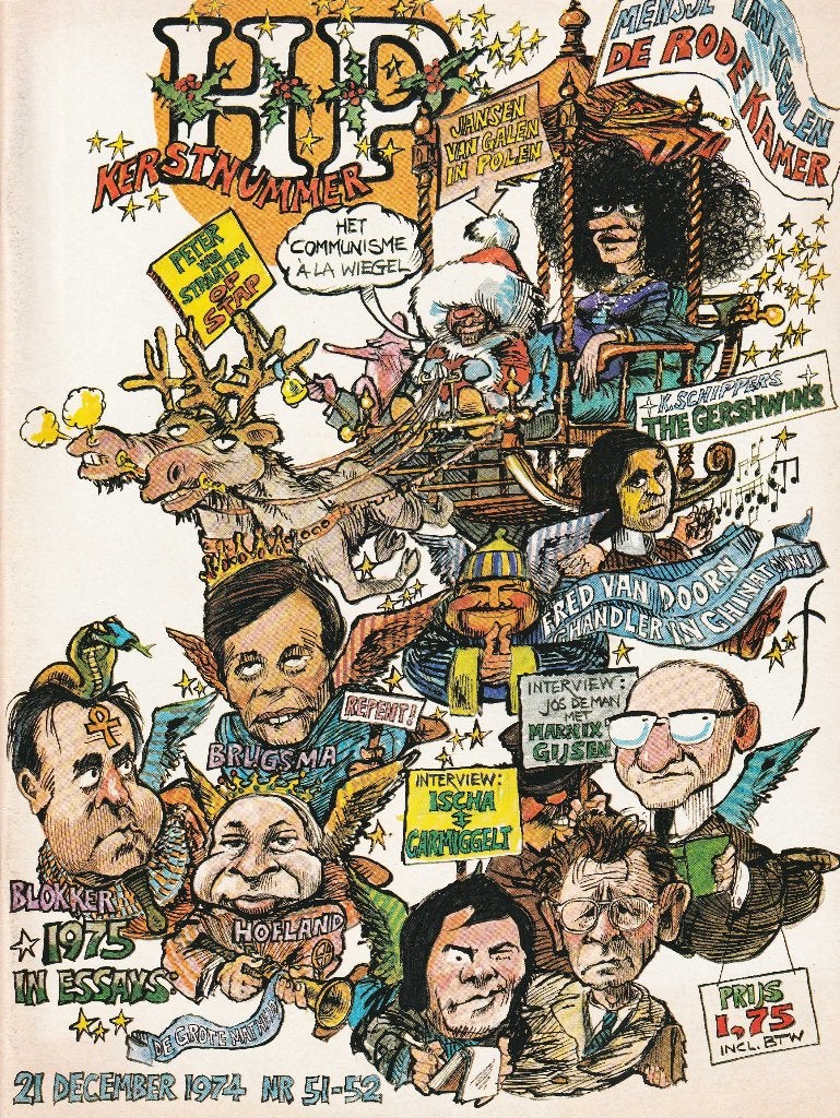 HP Kerstnummer 1974	Het Kerstnummer van de Haagse Post., Ophalen of Verzenden, Zo goed als nieuw, Krant