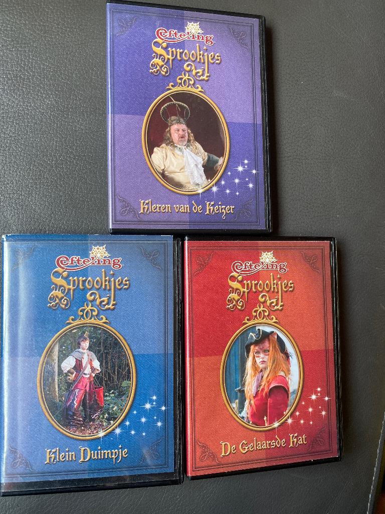 Efteling Sprookjes ( 3 mini dvd ), Ophalen of Verzenden, Zo goed als nieuw, Overige typen