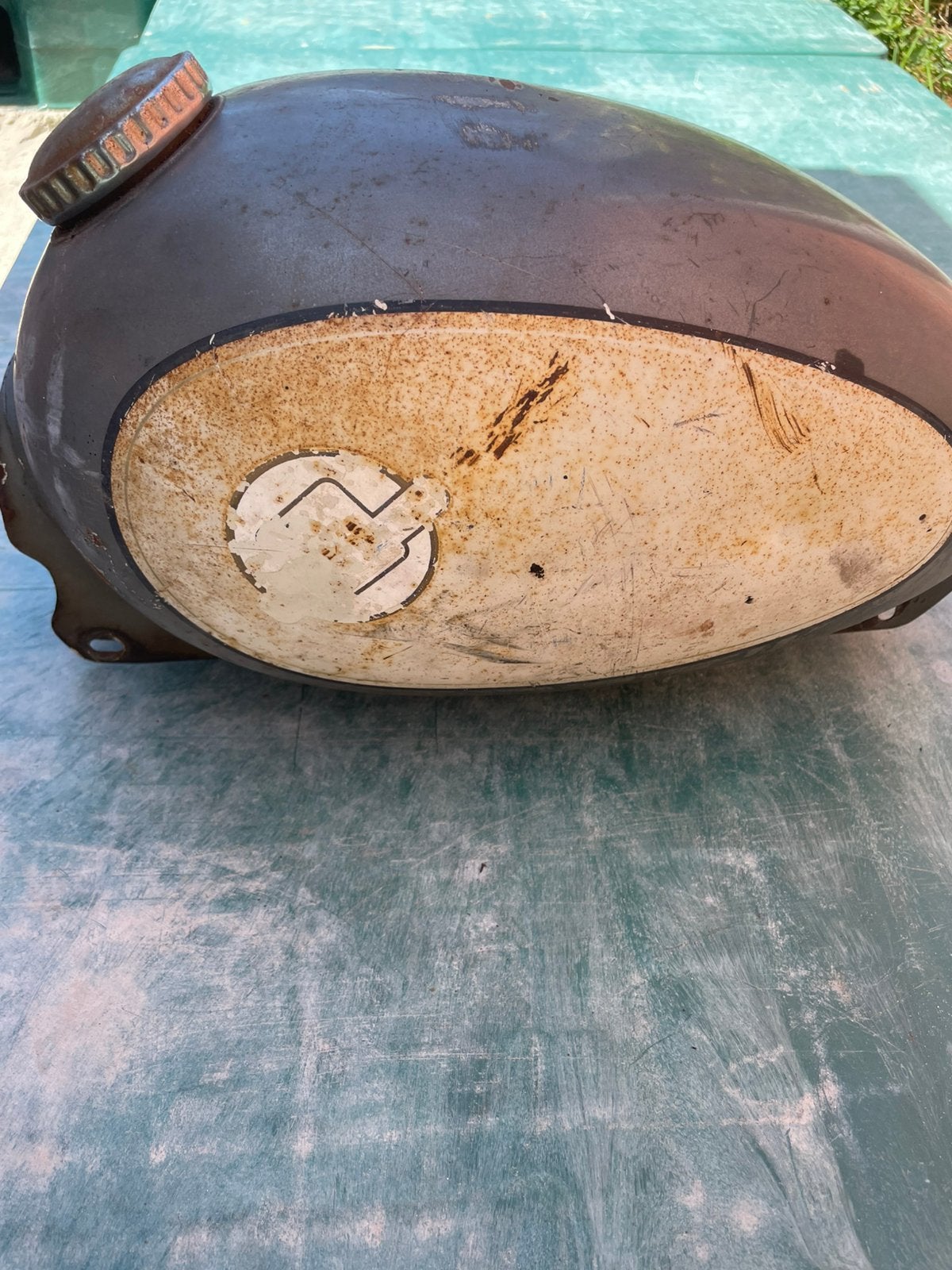 Oude bromfiets tank, Ophalen of Verzenden, Gebruikt, Tank, Overige merken