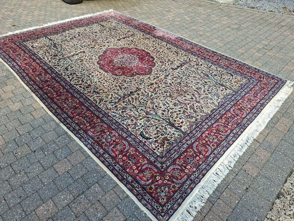 Perzisch Oosters paleis tapijt van zijde GOUM 3.10x2.14, Huis en Inrichting, Stoffering | Tapijten en Kleden, Ophalen, Perzisch Oosters