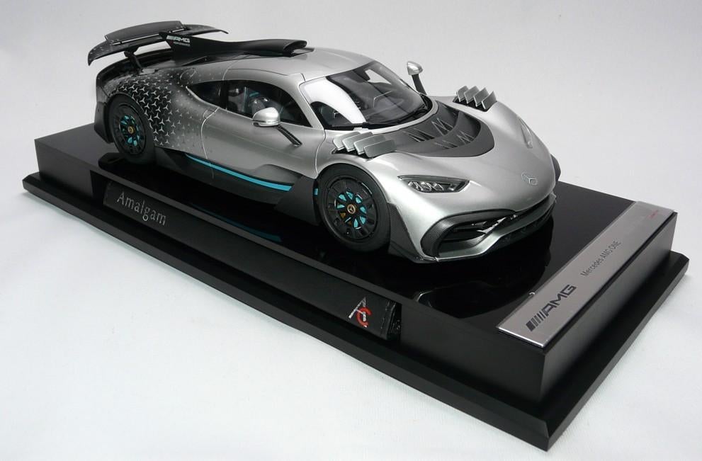 Mercedes AMG One Zilver 1:18 van Amalgam, Hobby en Vrije tijd, Modelauto's | 1:18, Ophalen of Verzenden, Nieuw, Auto, Overige merken