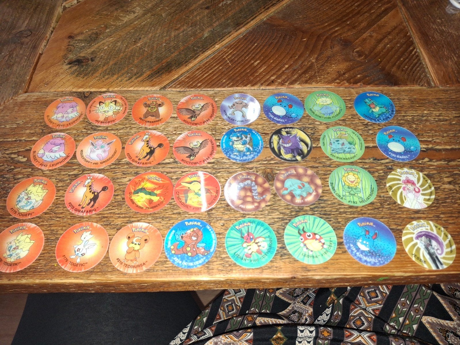 Pokémon Flippo's: Dikke, gewone en glow in the dark, Ophalen of Verzenden