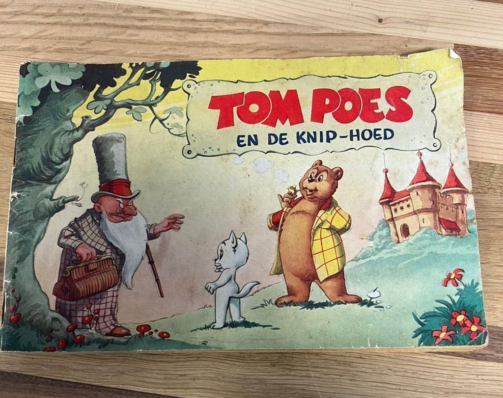 Tom Poes en de knip-hoed - 1e druk 1958, Boeken, Stripboeken, Eén stripboek, Ophalen of Verzenden, Gelezen
