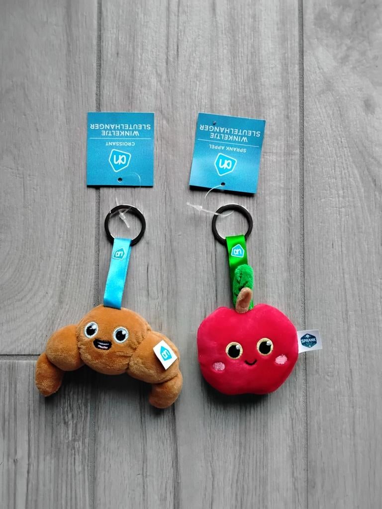Albert Heijn Winkeltje Sleutelhangers: Croissant & Appel, Ophalen of Verzenden, Nieuw