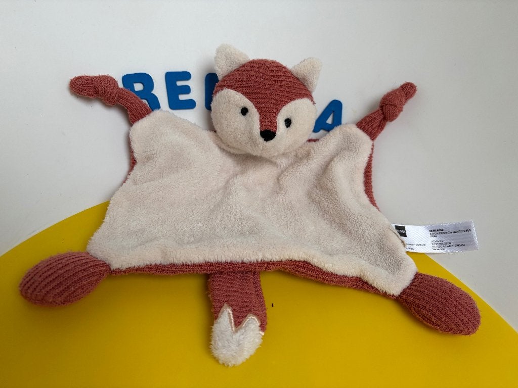 K2824 hema doekje vos rood wit, Kinderen en Baby's, Speelgoed | Knuffels en Pluche, Ophalen of Verzenden, Zo goed als nieuw, Overige typen