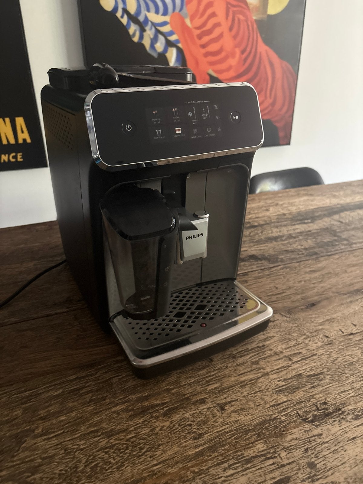 Philips Volautomatische Espressomachine - Zo goed als nieuw, Ophalen, Afneembaar waterreservoir, Espresso apparaat, Gemalen koffie