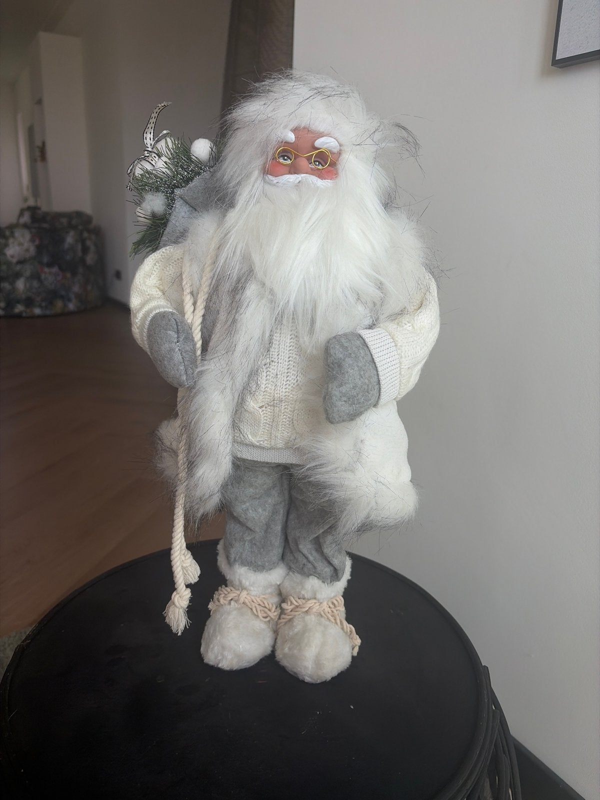 Kerstman pop 45 cm hoog, Ophalen, Zo goed als nieuw