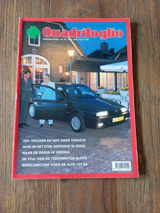 Alfa Quadrifoglio nr. 42 o.a. 155 Twin Spark / DTM / 155, Verzenden, Zo goed als nieuw, Alfa Romeo