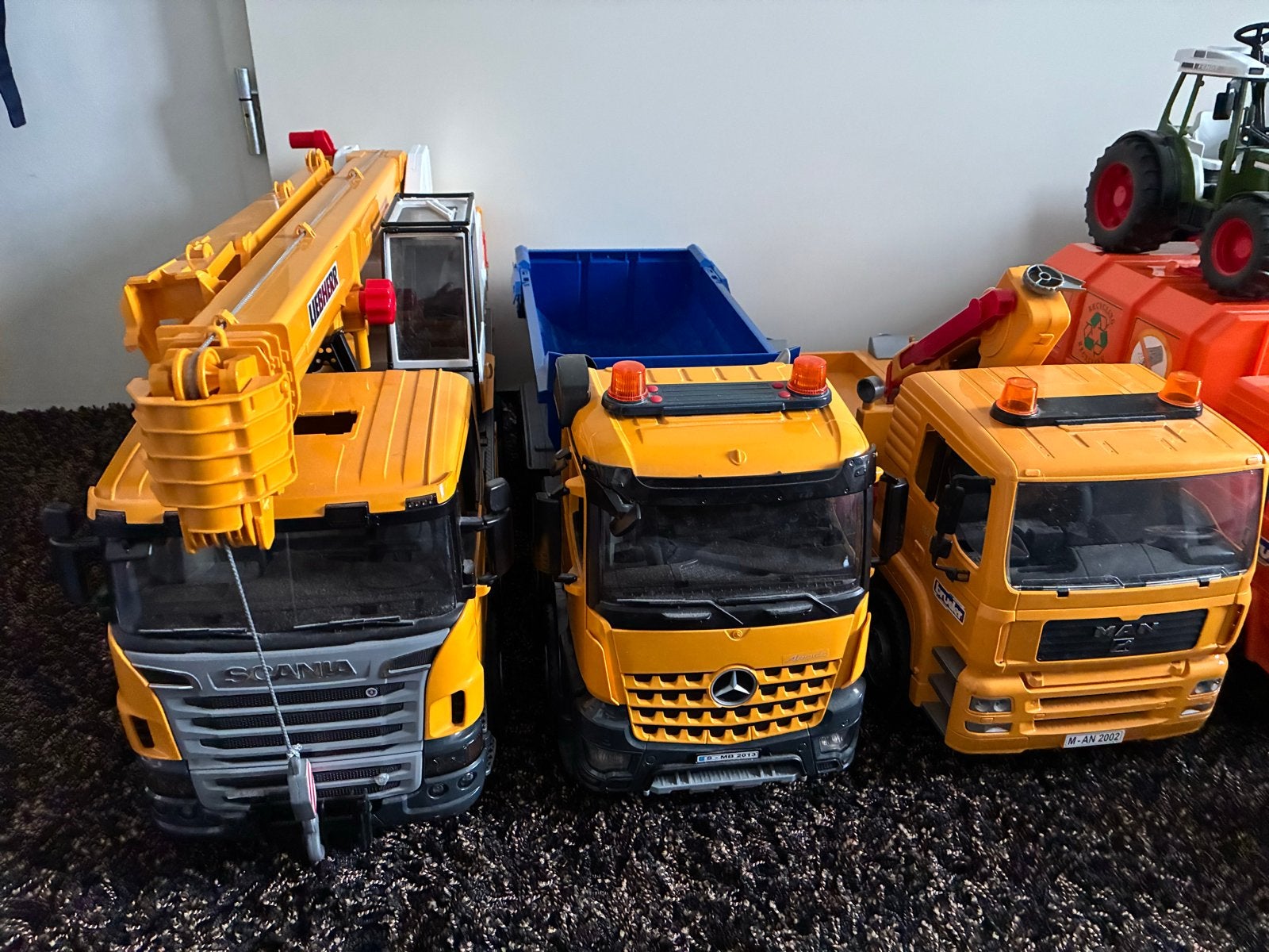 Verschillende Bruder vrachtwagens leuk voor Sinterklaas!, Ophalen, Gebruikt