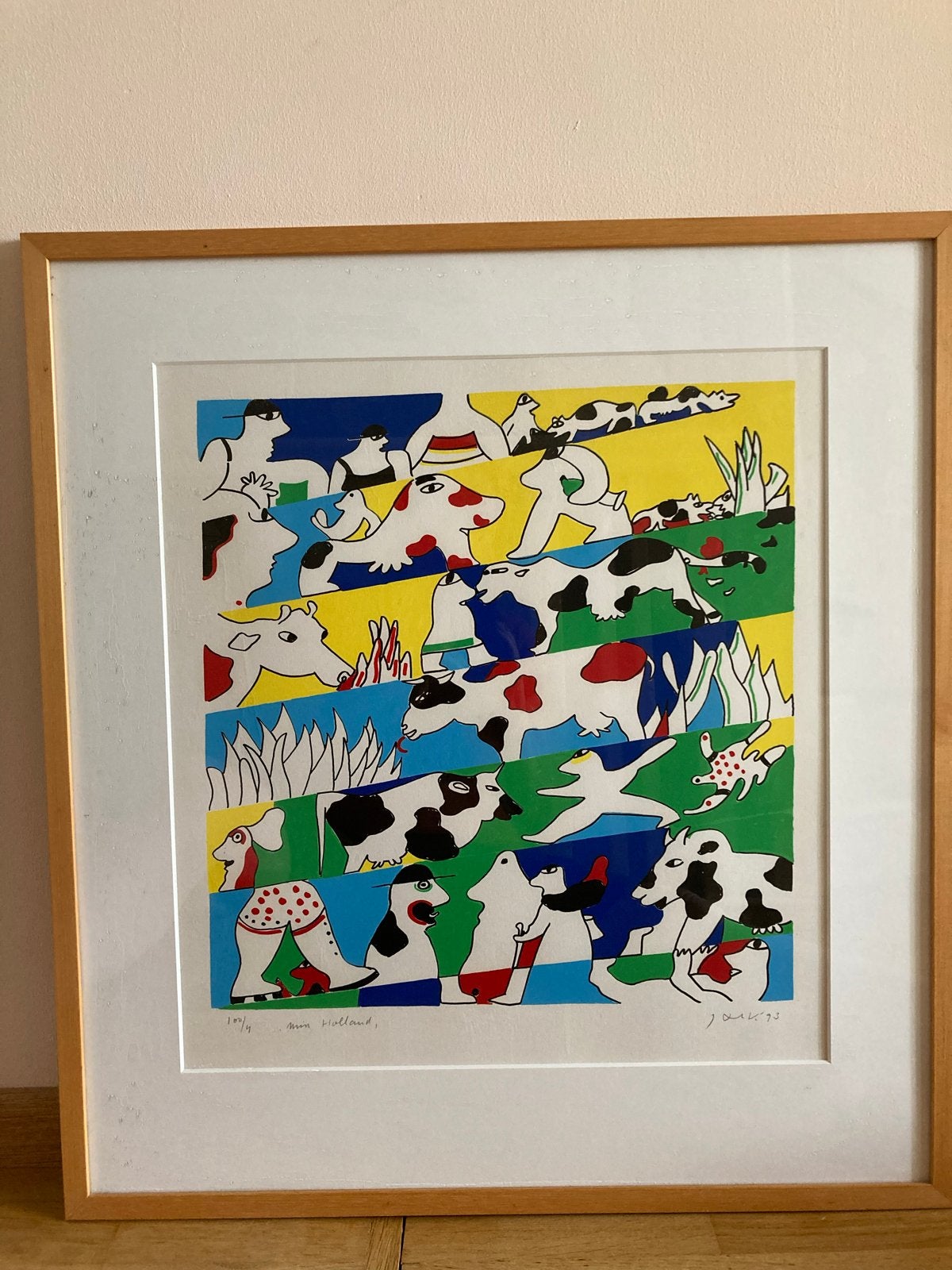 Kleurrijke zeefdruk van Jan Snoeck, gesigneerd en genummerd, Gelimiteerde oplage, Ophalen, Dieren en Natuur, Zeefdruk