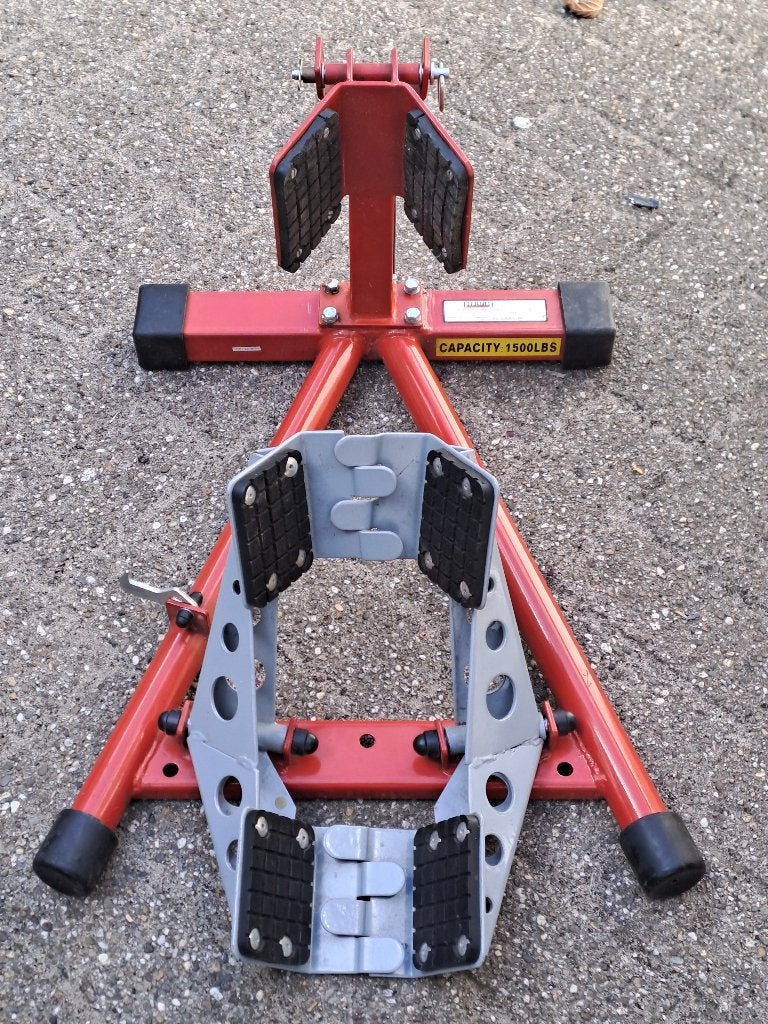 Inrijwielklem motor, Ophalen