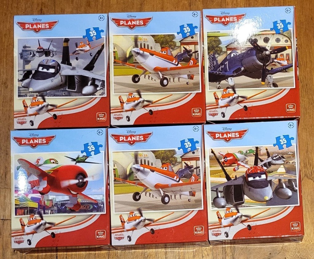 Partij disney puzzel planes  35 stukjes in display, ., Nieuw, Ophalen of Verzenden, .
