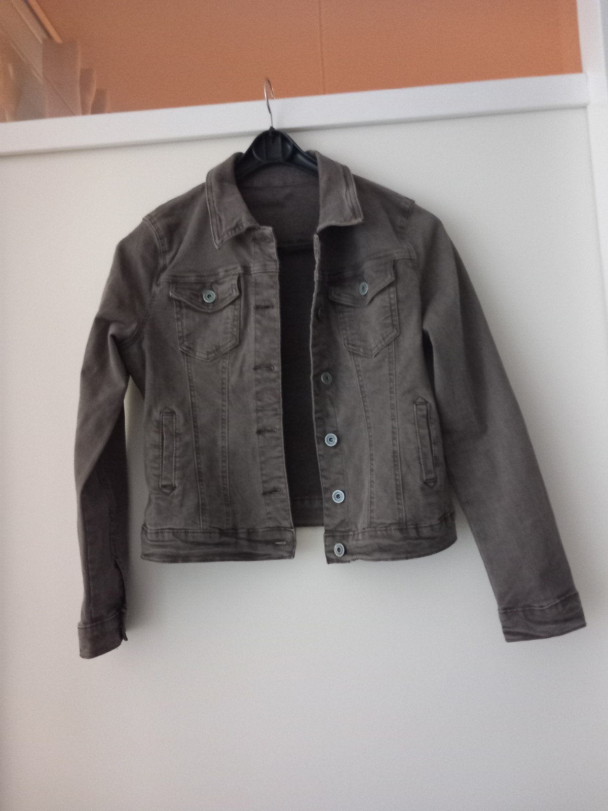 NIEUW SPIJKERJASJE, BRUIN, MAAT 40, Maat 38/40 (M), Baboux, Bruin, Nieuw