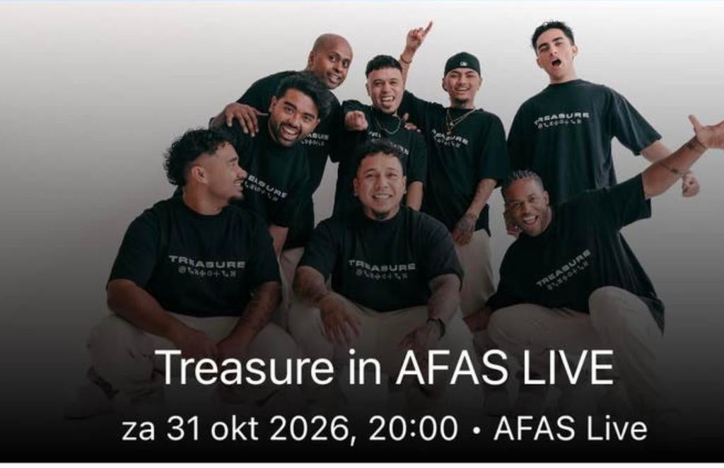 Tickets concert Bruno Mars tribute band Treasure, Drie personen of meer, Oktober