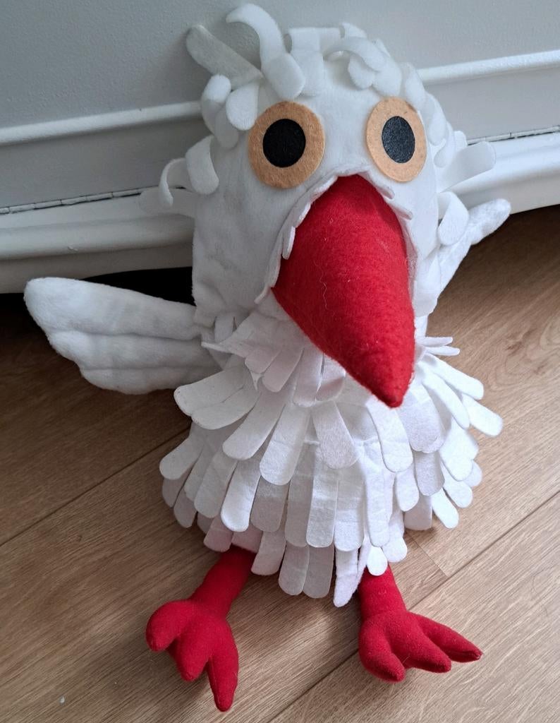 Fabeltjeskrant Juffrouw Ooievaar : Poppenkastpop, handpop, Ophalen of Verzenden, Overige typen