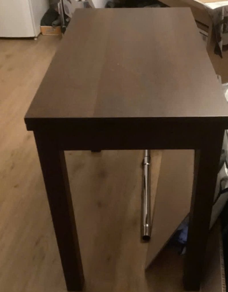 Foto 3 van Eettafel 90 x 50 uitschuifbaar met 4 stoelen