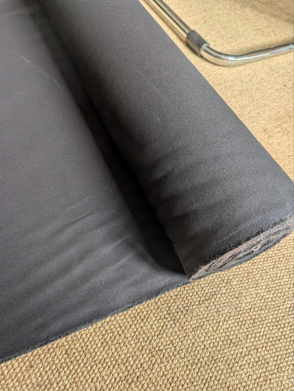 Deadstock denim E: 12oz black Italian denim, 120 cm of meer, Zwart, Ophalen of Verzenden, Katoen