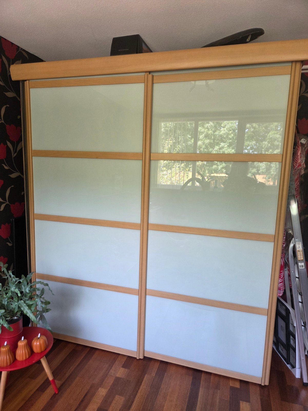 Mooie schuifdeur kledingkast, Huis en Inrichting, Kasten | Kledingkasten, Ophalen, Gebruikt, Met plank(en), 200 cm of meer