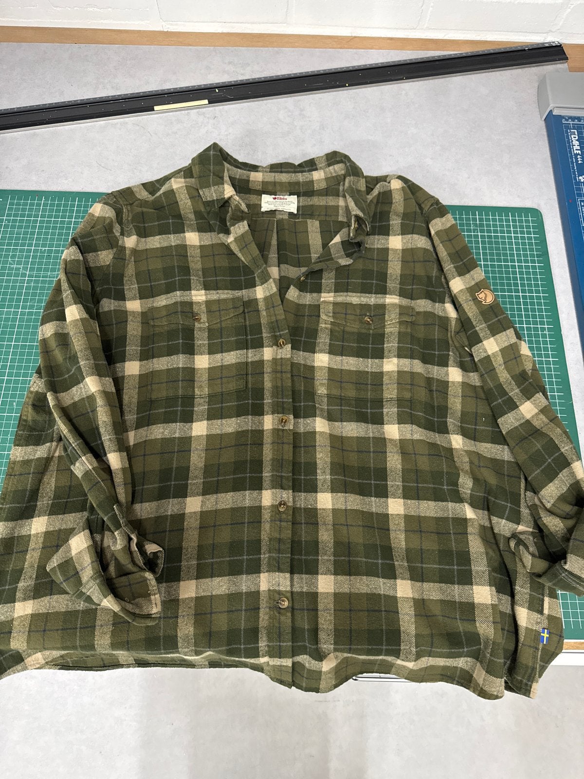 Fjällräven Flanellen Blouse Dames - xxl, Ophalen of Verzenden, Zo goed als nieuw, Maat 46/48 (XL) of groter, Groen