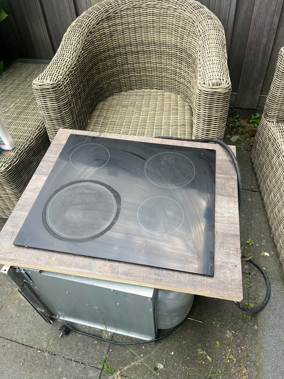 Eclectische kookplaat, Ophalen of Verzenden, Gebruikt