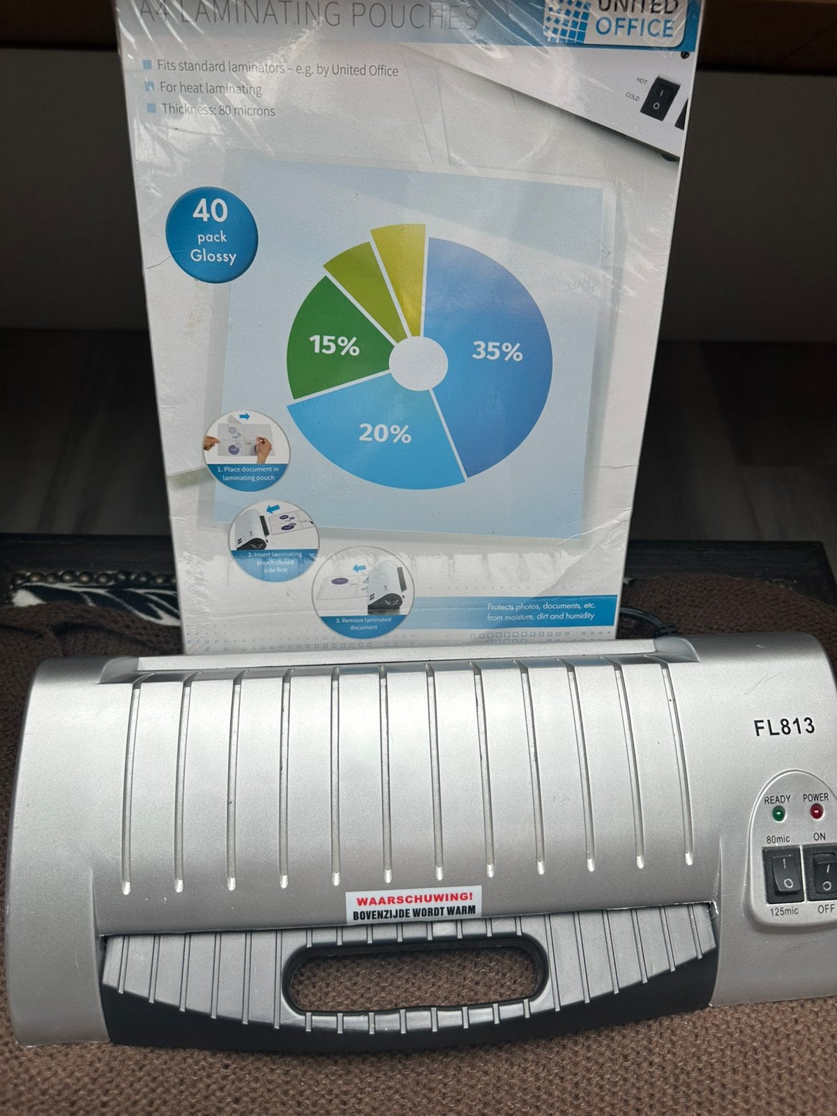 Lamineer app met 40 clossy, Ophalen, Nieuw