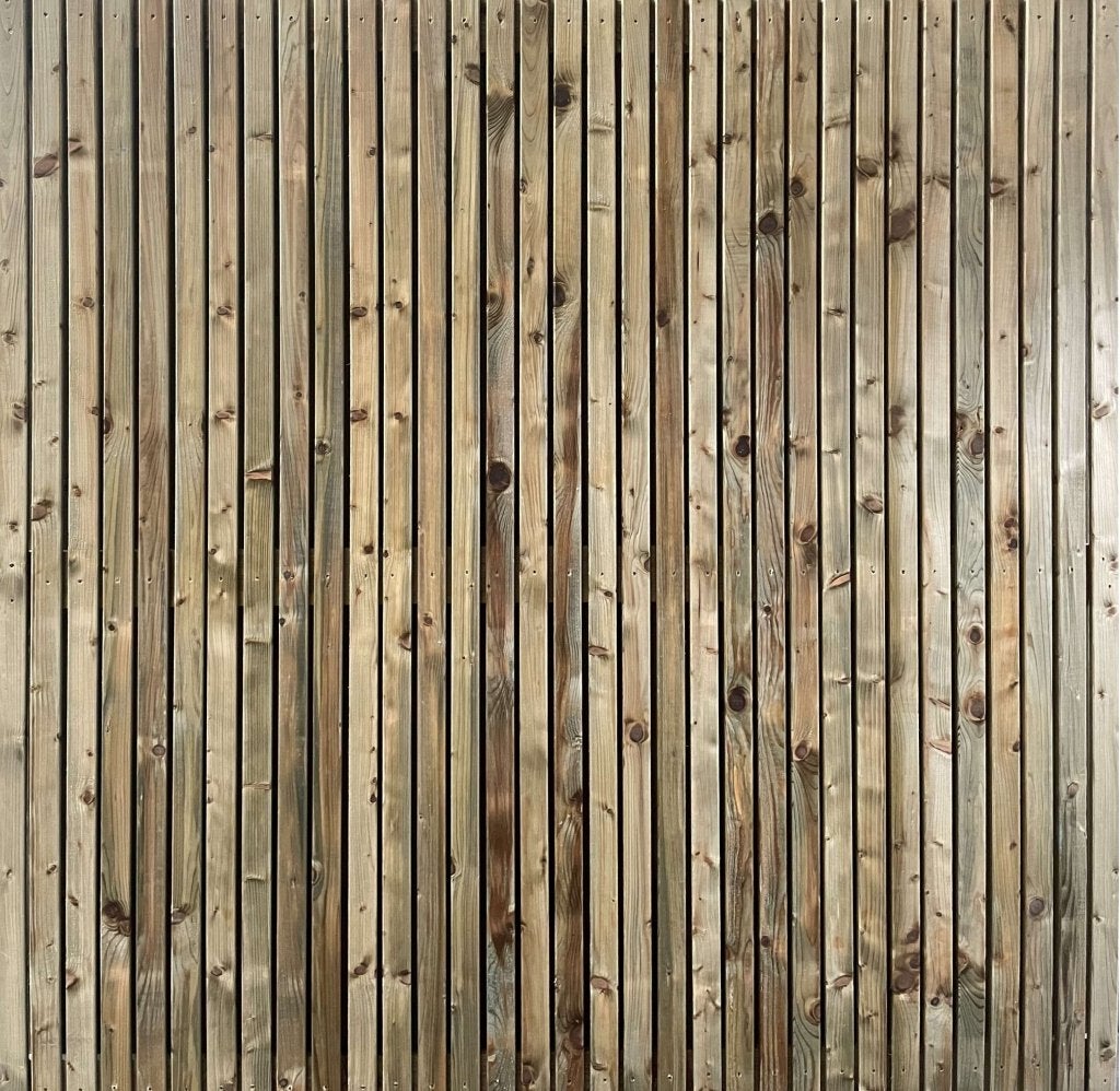 Lattenscherm Brigitte (65 latten op 4 klampen) 180x180 cm, Niet ingevuld, 1 tot 2 meter, 6 meter of meer, Niet ingevuld