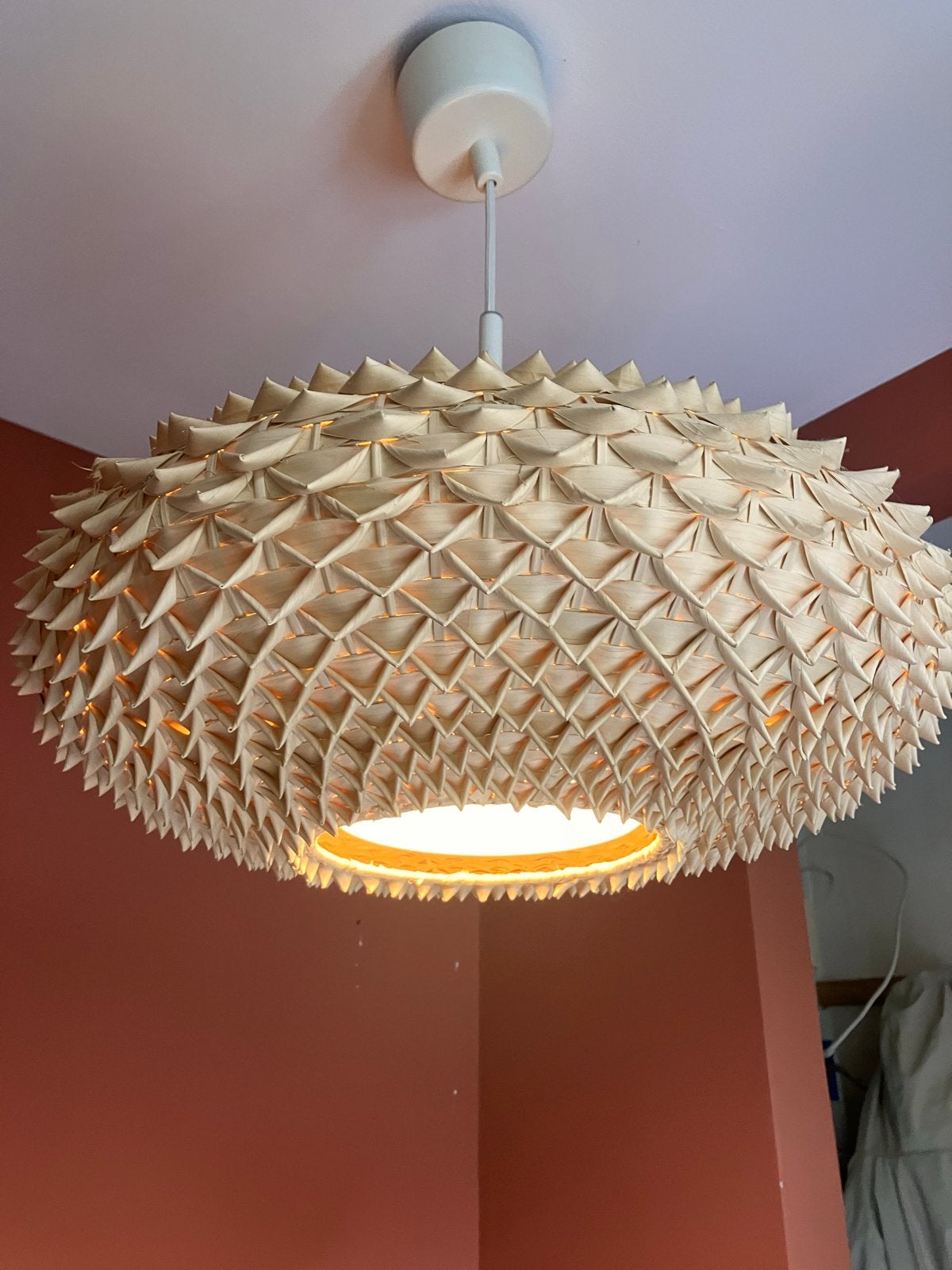 Vintage IKEA PS VÄVA hanglamp - Wiebke Braasch design, Ophalen of Verzenden, Zo goed als nieuw, Kunststof, E14 (klein)