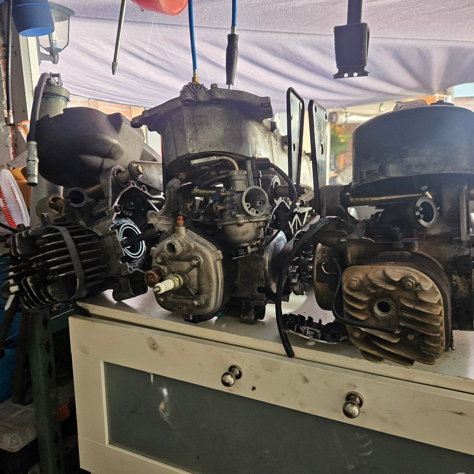 Minarelli Horizontaal blokken quad - 10 inch, Motoren, Onderdelen | Overige, Gebruikt, Ophalen