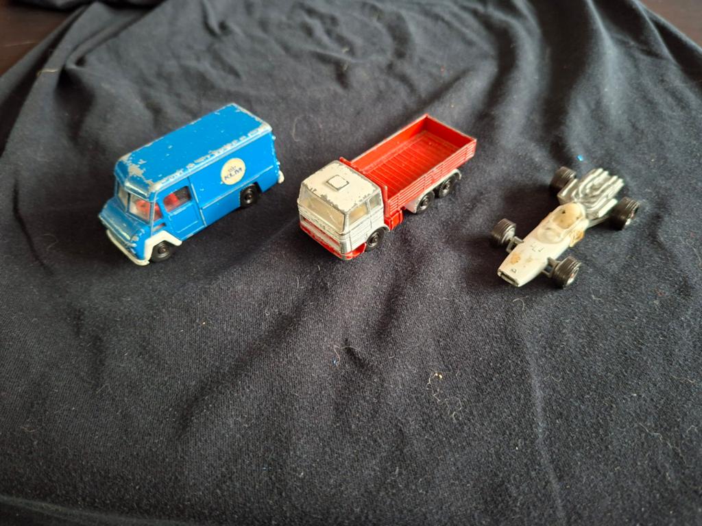 Vintage Matchbox Speelgoedauto's - Set van 3, Ophalen of Verzenden, Gebruikt, Overige typen