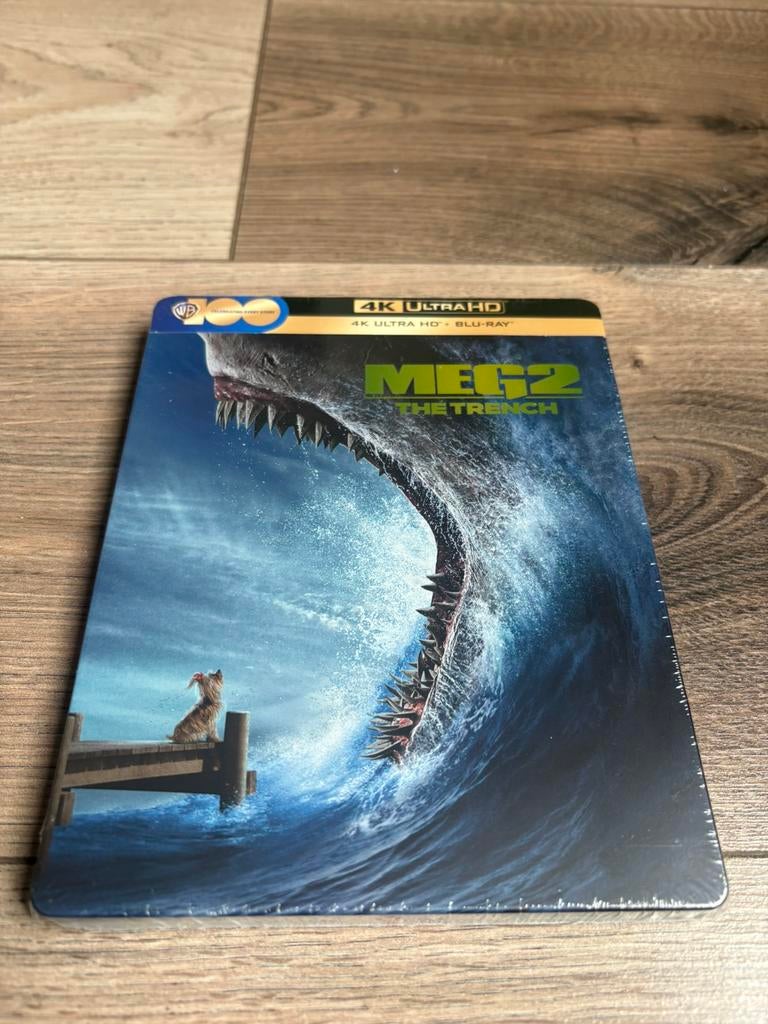 The Meg 2. 4K Steelbook *Nieuw in plastic*, Ophalen of Verzenden, Zo goed als nieuw